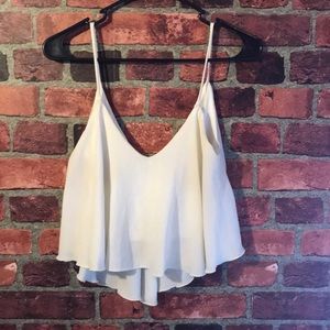 White crop top